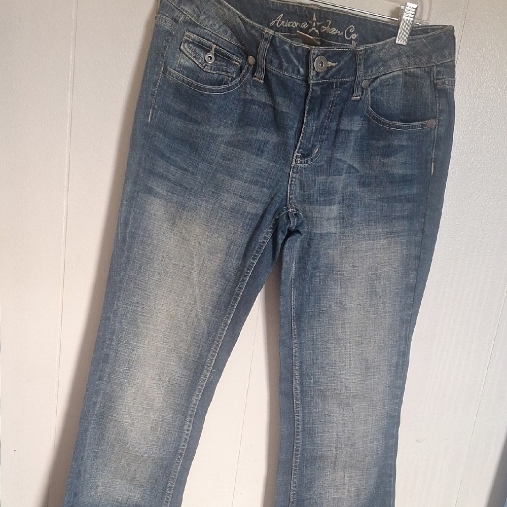 Avenue Classic Blue Straight Leg Jeans